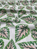 Modern Botanicals - Jungle Peach Leaves - Paintbrush Studio Cotton Fabrics