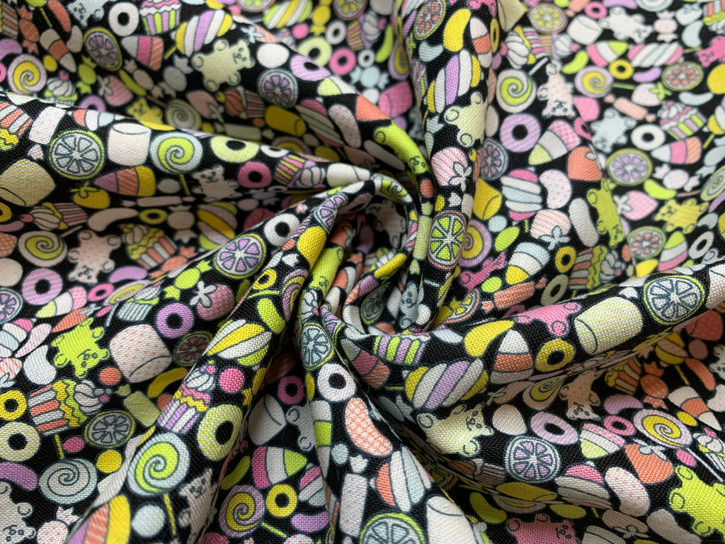 Candy & Sweets -  Petite Design - Kokka Japan Cotton Sheeting Fabric
