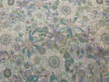 Mint & Lavender Floral - Yoihana - Cosmo Cotton Broadcloth Fabric