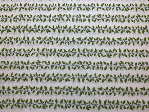 Leaves on Vines  - Reaf Land - Cosmo Japan Cotton Shirting Fabric