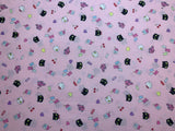 Kittens on Pink Petite Design - Kokka Japan Cotton Sheeting Fabric
