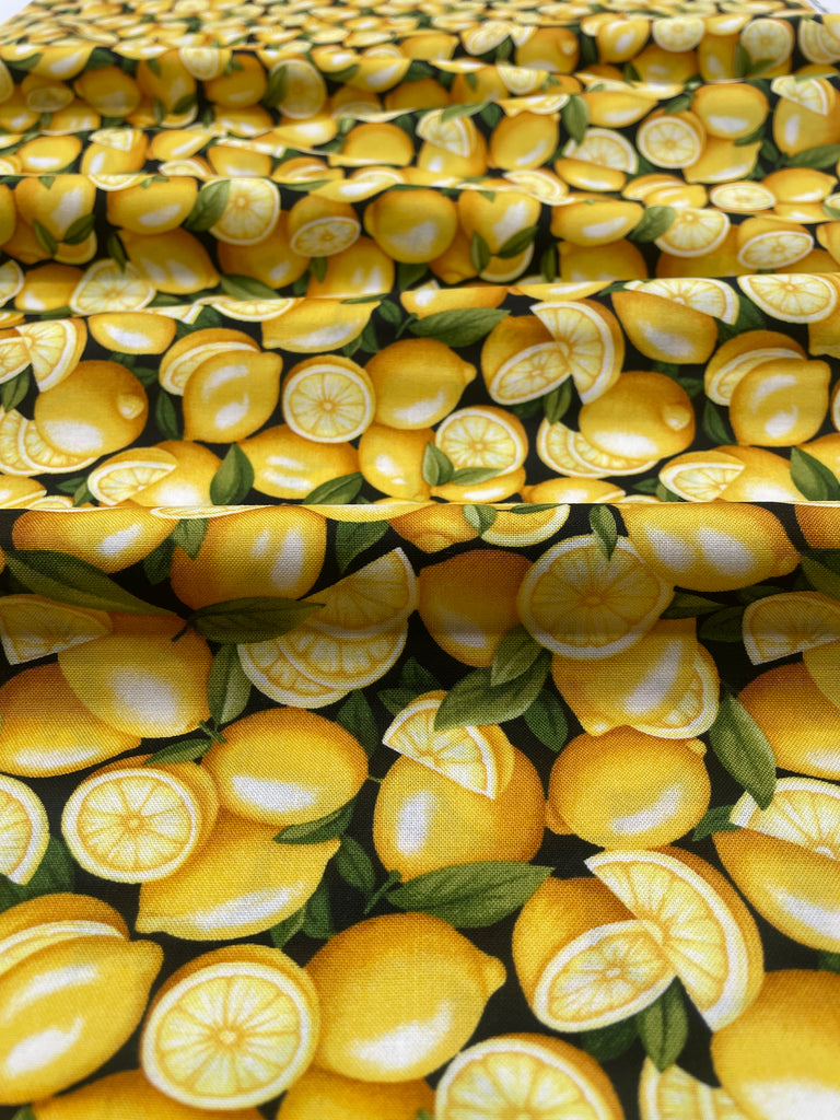 Lemons - Farmer John's Garden Party - Paintbrush Studio 100% Cotton Fabric