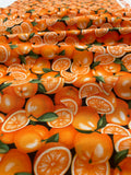 Oranges - Farmer John's Garden Party - Paintbrush Studio 100% Cotton Fabric