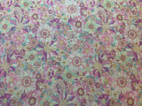 Pink Floral - Yoihana - Cosmo Cotton Broadcloth Fabric