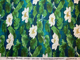 Water Lilies Dark Blue, Tranquil Waters by Deborah Edwards for Northcott Cotton Fabric DP27208-48