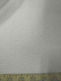 White Gingham Seersucker Gauze - Silk Chiffon Fabric