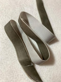 French Velvet Ribbon - Pewter Gray (3/4" wide)