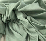Sage Green - Hand Dyed Silk/Cotton Voile