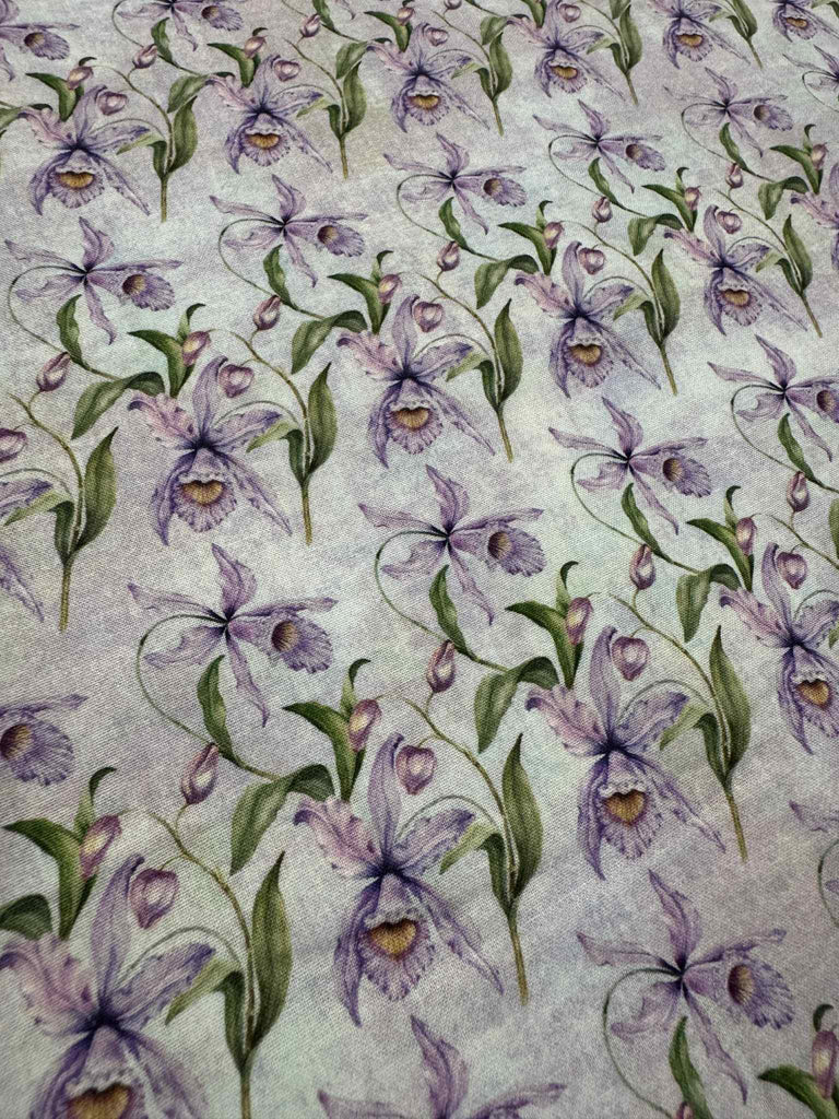 Botanical by In The Beginning 100% Cotton Fabric - Iris Floral
