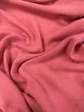 Bubblegum Pink - Hand Dyed Squares Weave Silk Noil