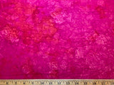 Fuchsia Pink Batik Cotton Fabric Vintage 90s OOP