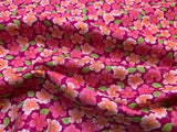 Hibiscus Hummingbird Pink Floral Lewis & Irene Cotton Fabric