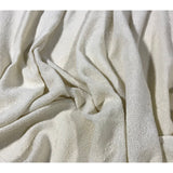 Remnant Sale 12"x45" - ECRU Hand Dyed Raw Silk Gauze NOIL Fabric