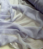 Wisteria Pale Lavender Purple - Crinkle Silk Chiffon Fabric