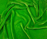 Lemon Lime Green - Silk Velvet Fabric