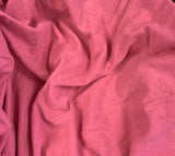 Flamingo Pink - Hand Dyed Raw Silk Noil