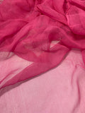 Pomegranate Pink - 3mm Hand Dyed Silk Gauze Chiffon