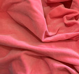 Flamingo Pink - Hand Dyed Cotton Velveteen