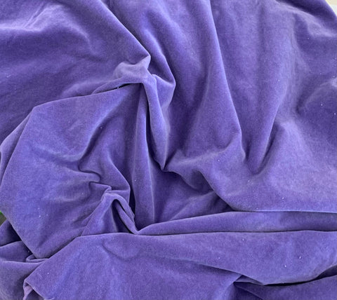 Purple  - Hand Dyed Cotton Velveteen