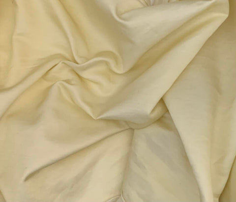 Butter Yellow - Hand Dyed Silk/Cotton Satin