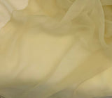 Butter Yellow - 3mm Hand Dyed Silk Gauze Chiffon