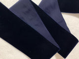 French Velvet Ribbon - Navy Blue (3" wide)