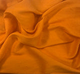 Tangerine Orange - Hand Dyed Silk Dupioni