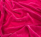 Neon Pink - Hand Dyed Silk Velvet