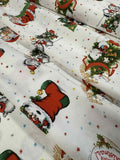 Jingle Bells by Riley Blake Lindsay Wilkes 100% Cotton Fabric Retro Christmas