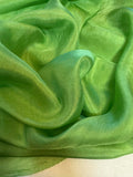 Apple Green - Hand Dyed Silk Habotai