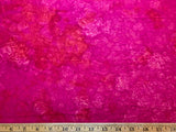 Fuchsia Pink Batik Cotton Fabric Vintage 90s OOP