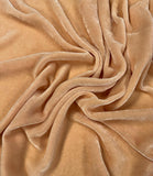 Peach - Hand Dyed Silk Velvet