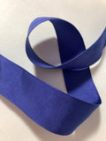 Royal Blue Vintage Grayblock Grosgrain Ribbon Trim 1.5"x 2.5 Yards Rayon/Cotton