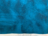 Teal Blue with Silver Glitter Sparkle Cotton Fabric Vintage 1997 OOP Blank Textiles