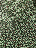 The 12 Days of Christmas Holly Leaves by Lewis & Irene 100% Cotton Fabric