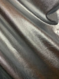 Metallic Silver Foil Lame` Stretch Knit Fabric