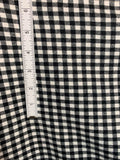 Black & White Check 100% Cotton Flannel Fabric