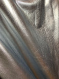 Metallic Silver Foil Lame` Stretch Knit Fabric