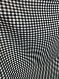 Black & White Check 100% Cotton Flannel Fabric