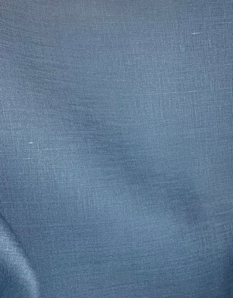 French Blue 100% Linen Fabric