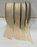 Beige 100% Rayon Petersham Ribbon (5 Widths to choose from)