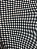 Black & White Check 100% Cotton Flannel Fabric