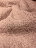 Rosewater Pink Lambswool Sheep Sherpa - Cuddle Minky Faux Fur Fabric