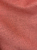 Salmon Coral Linen & Rayon Blend Fabric