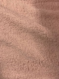 Rosewater Pink Lambswool Sheep Sherpa - Cuddle Minky Faux Fur Fabric
