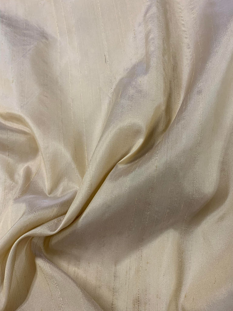 Pale Gold - Vintage Lightweight Silk Dupioni Fabric