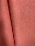 Salmon Coral Linen & Rayon Blend Fabric