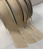 Beige 100% Rayon Petersham Ribbon (5 Widths to choose from)