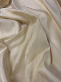 Pale Gold - Vintage Lightweight Silk Dupioni Fabric