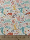 Easter Bunny Hop Multi Main - Paintbrush Studio Cotton Fabric